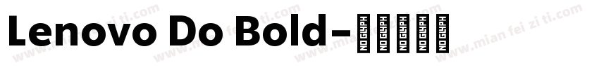 Lenovo Do Bold字体转换